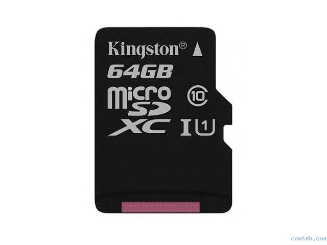 Карта памяти 64 ГБ Kingston SDCS/64GBSP***