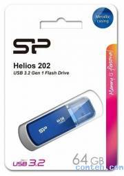 Накопитель USB-флэш 64 ГБ SILICON POWER Helios 202 (SP064GBUF3202V1B***)