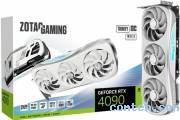 Видеокарта Nvidia GeForce RTX 4090 24 ГБ GDDR6X Zotac Trinity OC White Edition (ZT-D40900Q-10P***); PCI-E; кулер; RET; 2310-2535 МГц; 21 ГГц; 384 бит; 1xHDMI; 3xDisplayPort; 3.5-slot