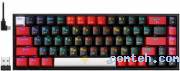 Клавиатура игровая Redragon CASTOR PRO Black&Red (71082***); USB + (Bluetooth/2.4 Ггц); механическая; 68 клавиши; подсветка; LED подсветка; встроенный аккумулятор; ENG\RUS; чёрный + красный